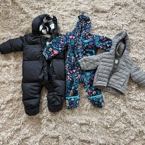 EUC Columbia and gap winter snowsuit puffer lot gender neutral 12-18 months